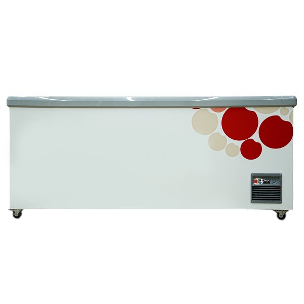 sliding glass lid freezer for food store